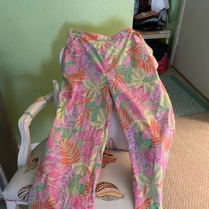 Lilly Pulitzer size 14 frog up a tree pants